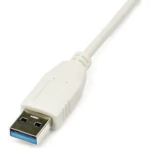 StarTech.com USB 3.0 to Gigabit Ethernet NIC Network Adapter - White - USB - 1 Port(s) - 1 x Network (RJ-45) - Twisted Pair - 10/100/1000Base-T - TAA Compliant