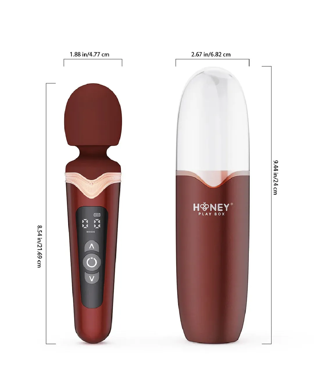 Stormi Powerful Heating Wand Vibrator with Charging Case