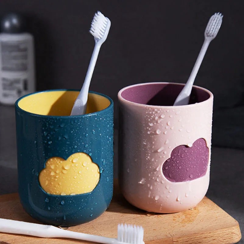 Super Creative Cloud Shape Tooth Brush Cups (Random Shade)