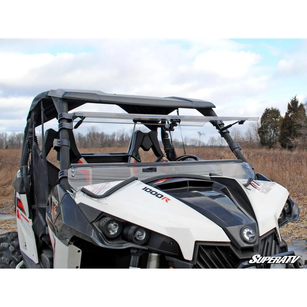 SuperATV Can-Am Maverick Scratch Resistant Flip Windshield