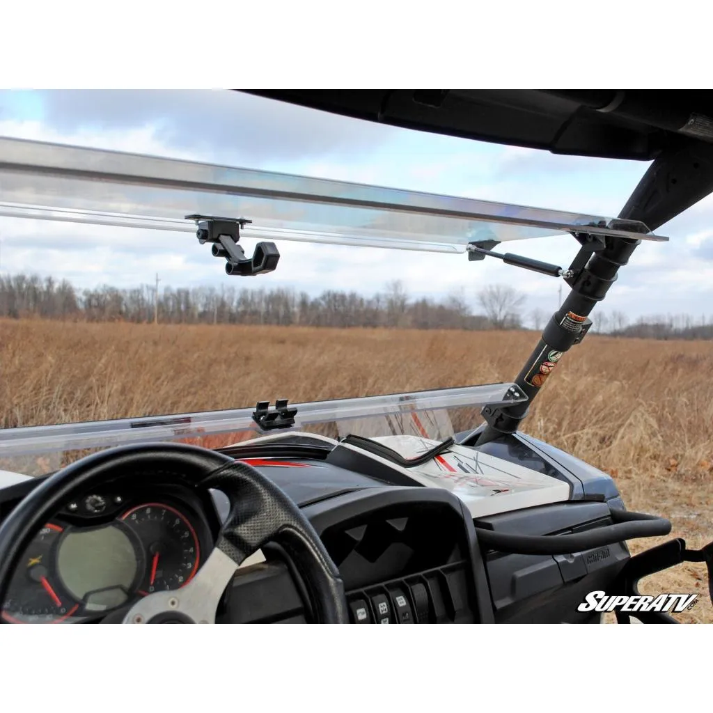 SuperATV Can-Am Maverick Scratch Resistant Flip Windshield