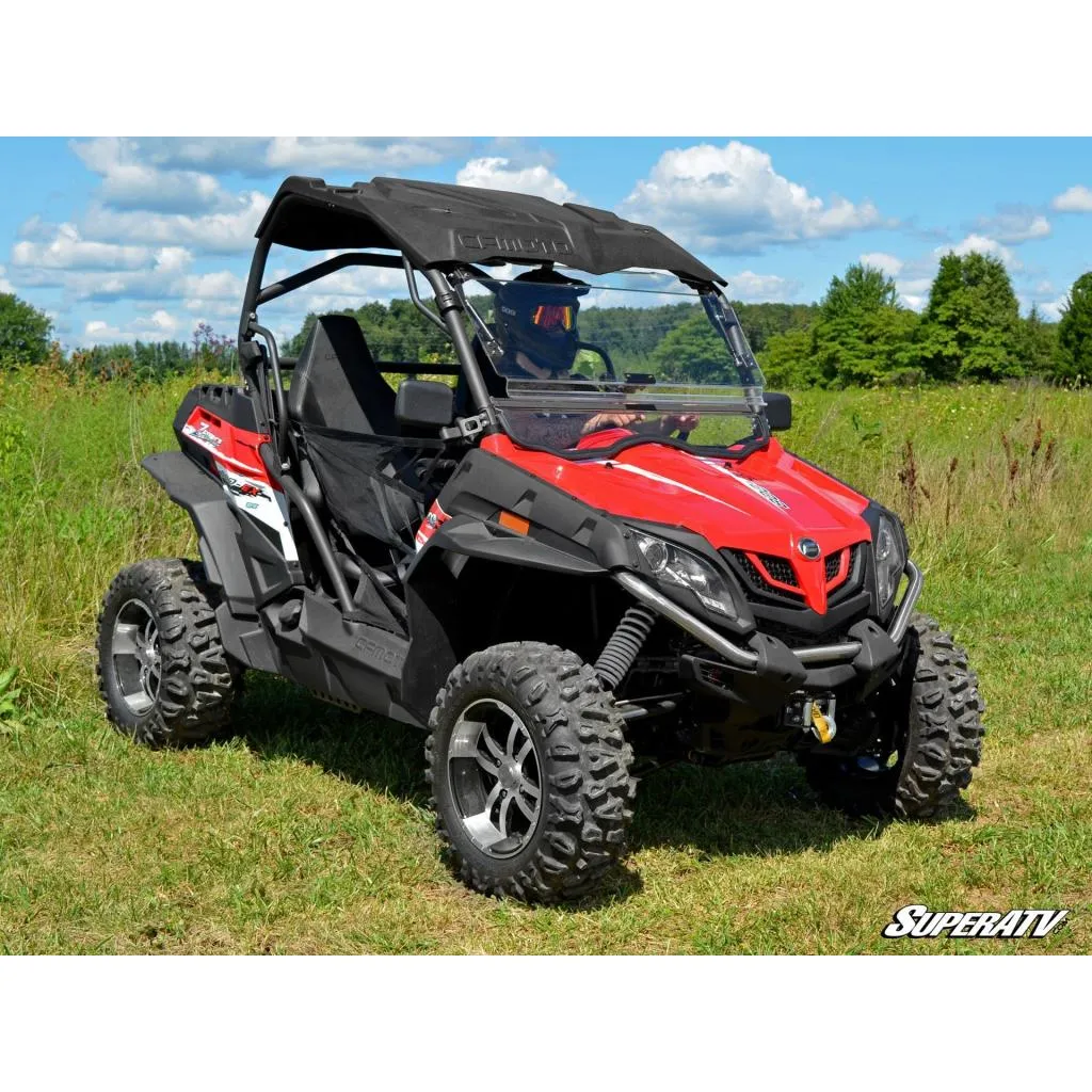 SuperATV CFMOTO ZForce Scratch Resistant Flip Windshield