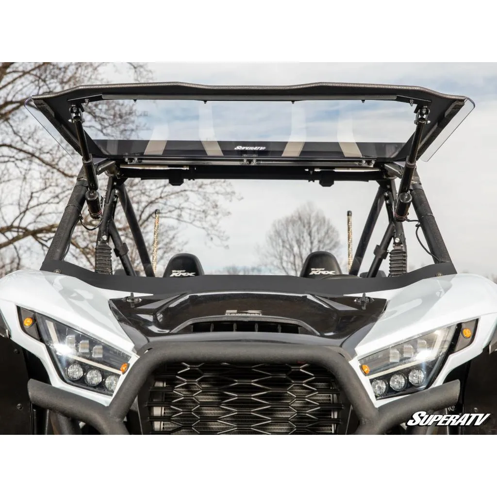 SuperATV Kawasaki Teryx KRX 1000 MaxDrive Power Flip Windshield