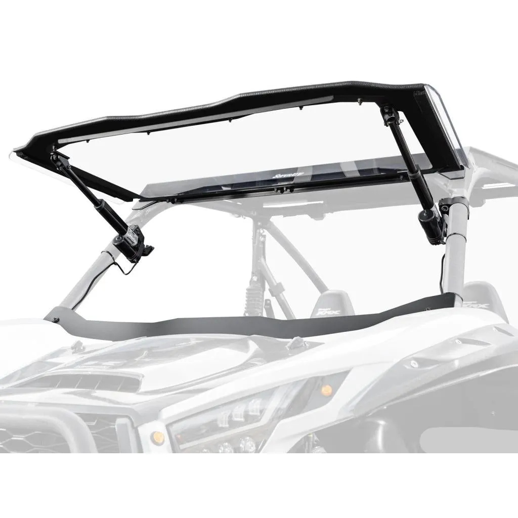 SuperATV Kawasaki Teryx KRX 1000 MaxDrive Power Flip Windshield