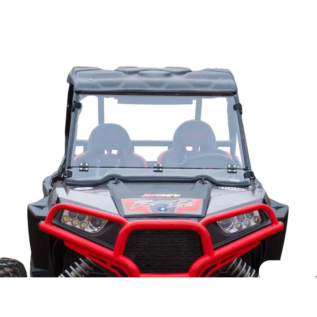 SuperATV Polaris RZR XP 1000 Scratch Resistant Flip Down Windshield