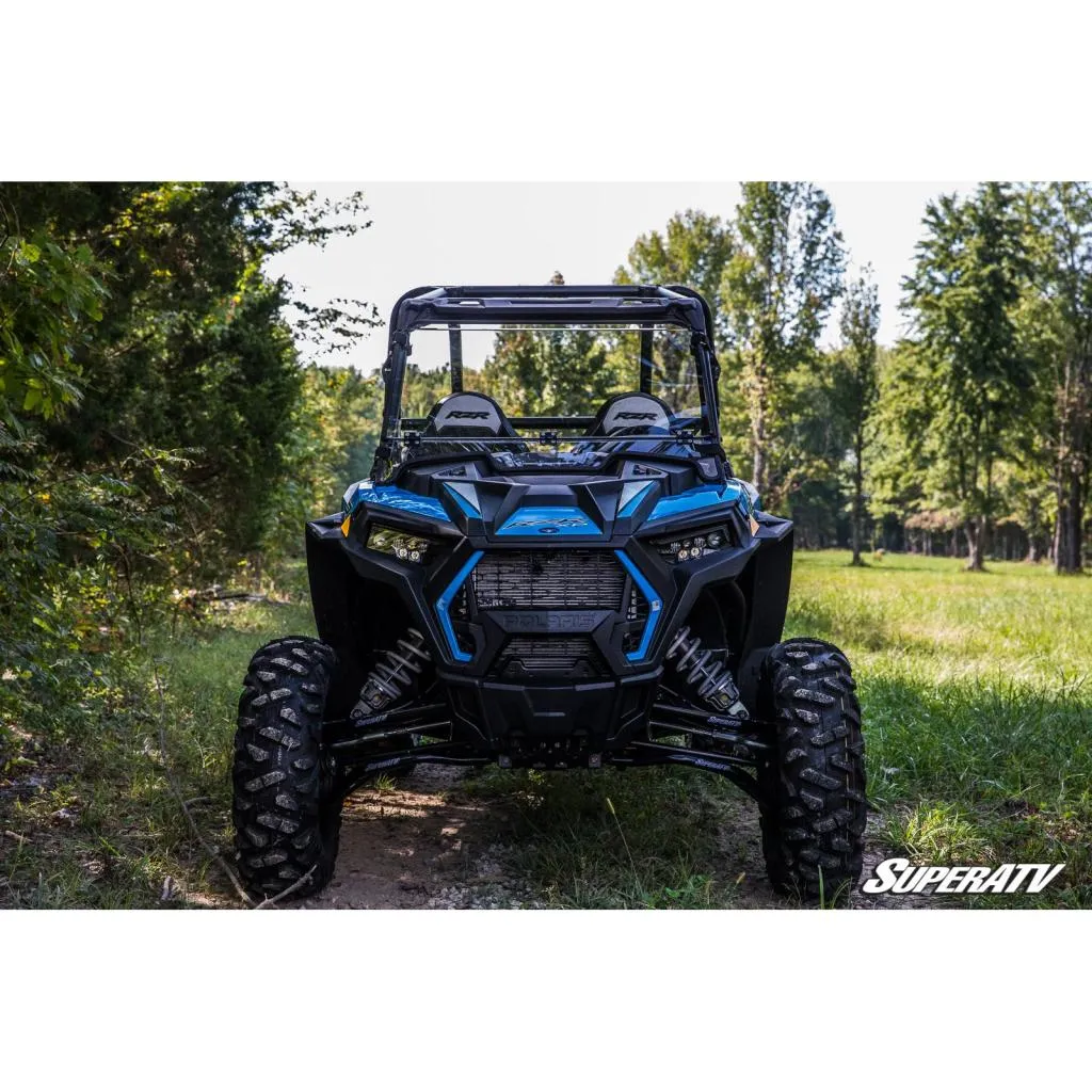 SuperATV Polaris RZR XP 1000 Scratch Resistant Flip Down Windshield