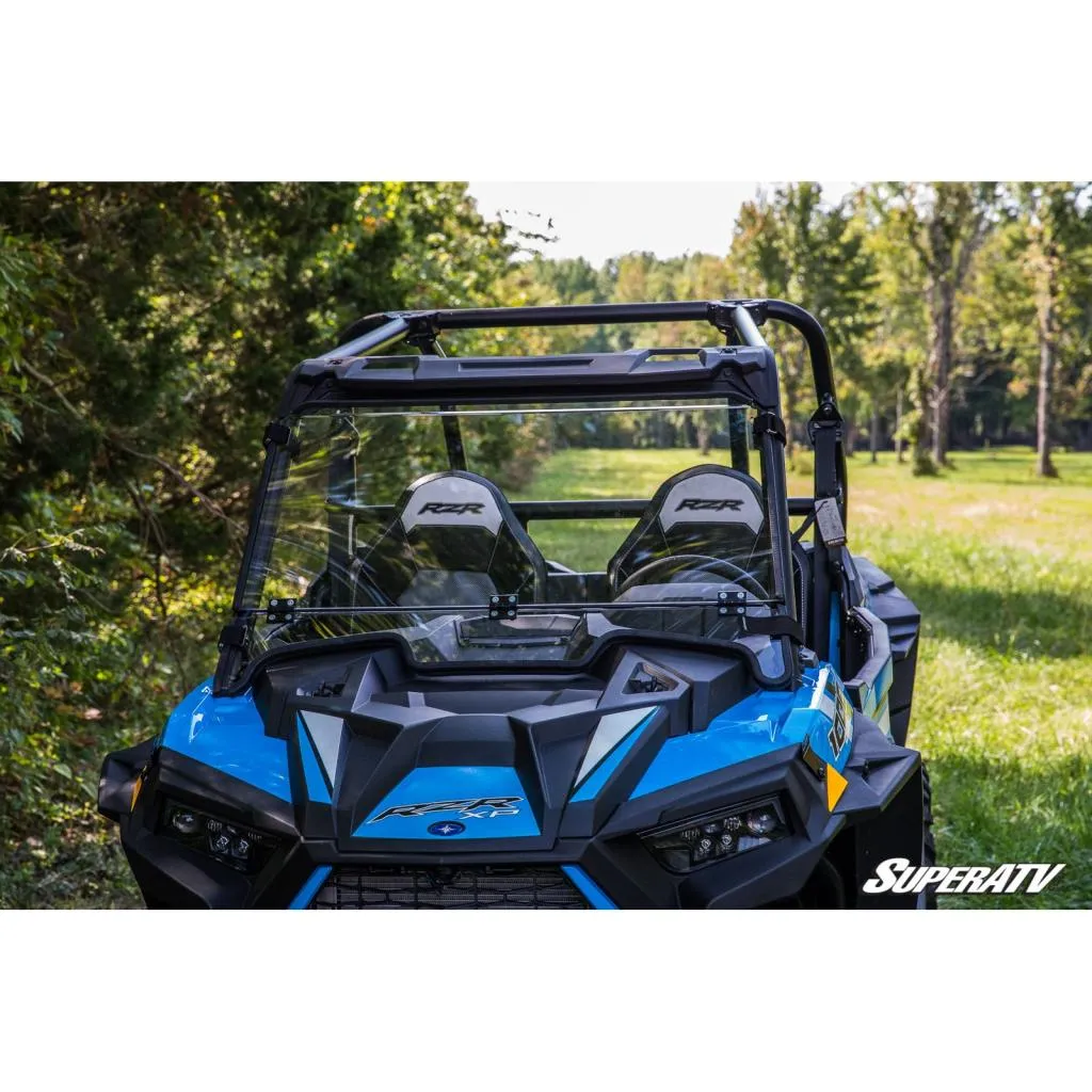 SuperATV Polaris RZR XP 1000 Scratch Resistant Flip Down Windshield