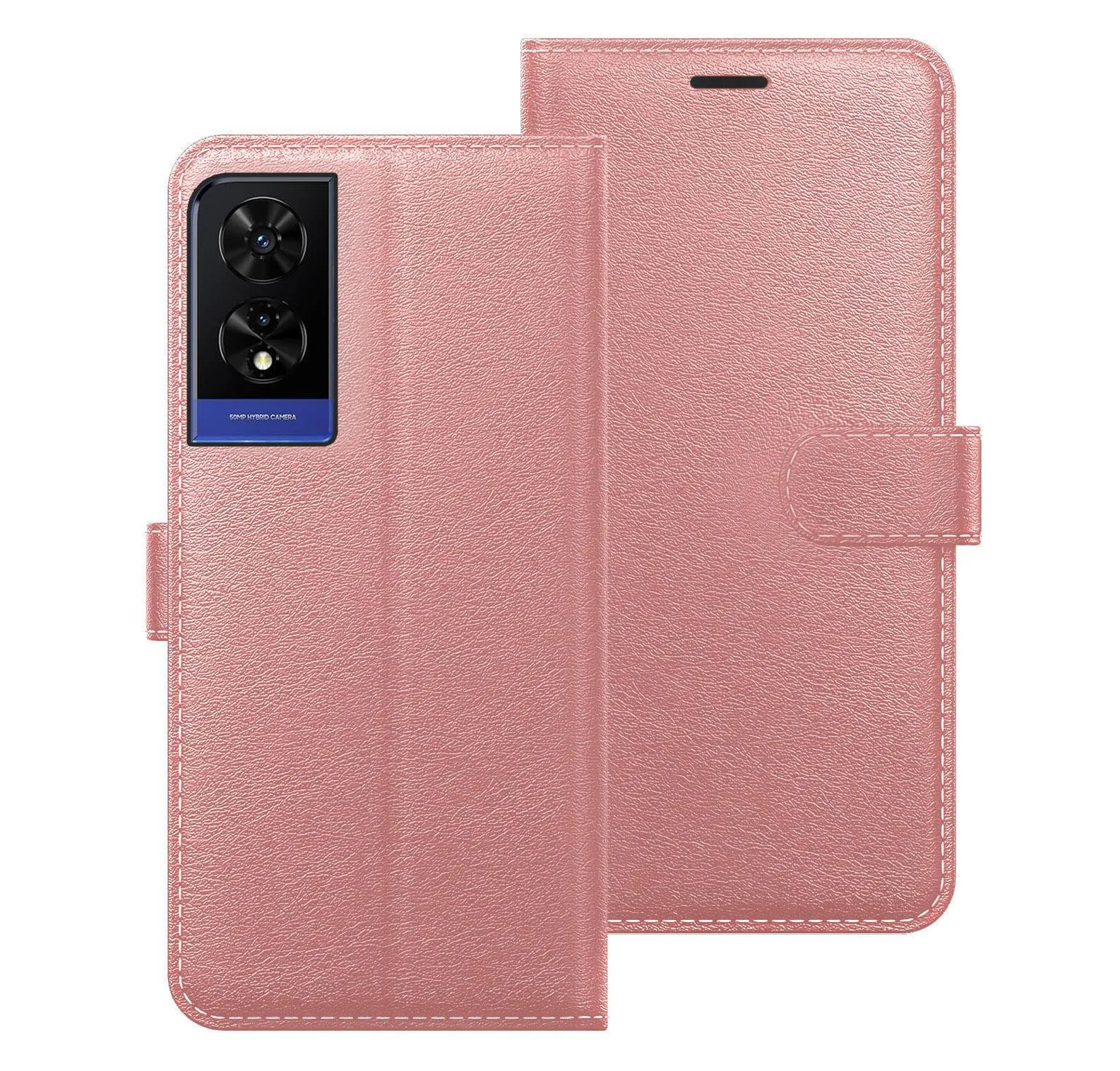 TCL 505 Case Cover Flip Folio Leather Wallet Credit Card Slot