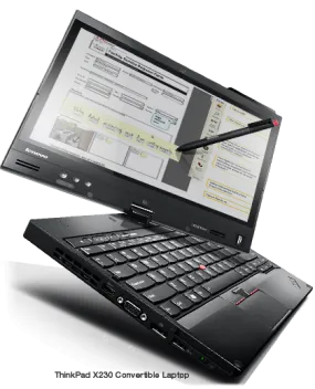 ThinkPad x230t (Lenovo) | 12" Tablet/Laptop 2in1 | Intel Core i5-3320m @ 2.6GHz, 8GB RAM, 128GB SSD | Full Finger touchscreen and digitizer pen, Grade A (Certified Refurbished) - Windows 10 Pro - 1 Year Warranty