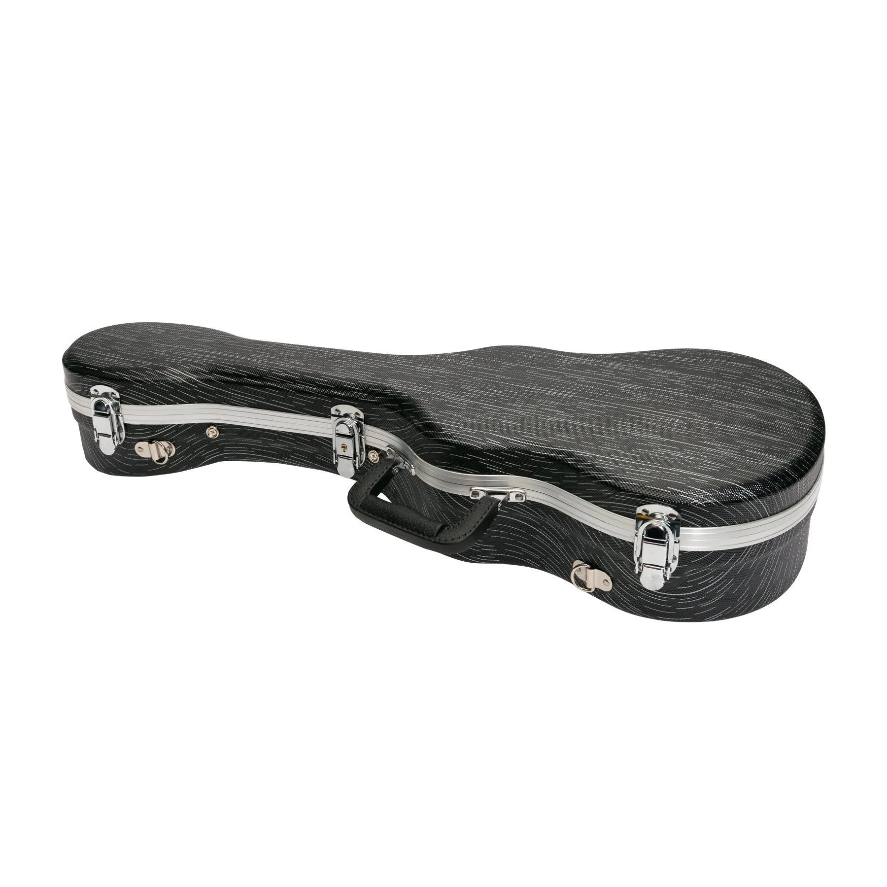 Tiki Deluxe Shaped Tenor Ukulele Flight Case (Grey/Black)