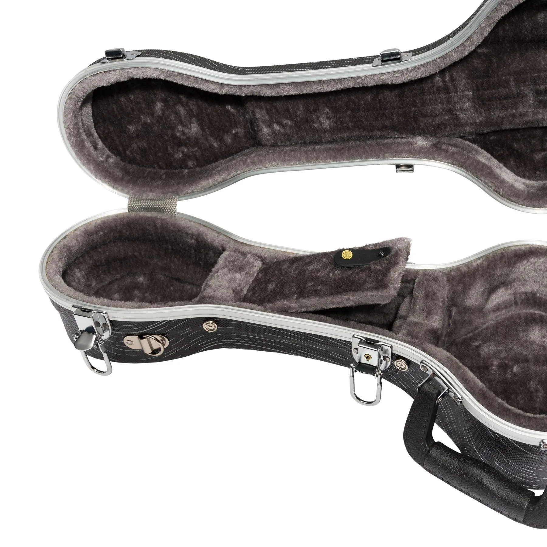 Tiki Deluxe Shaped Tenor Ukulele Flight Case (Grey/Black)