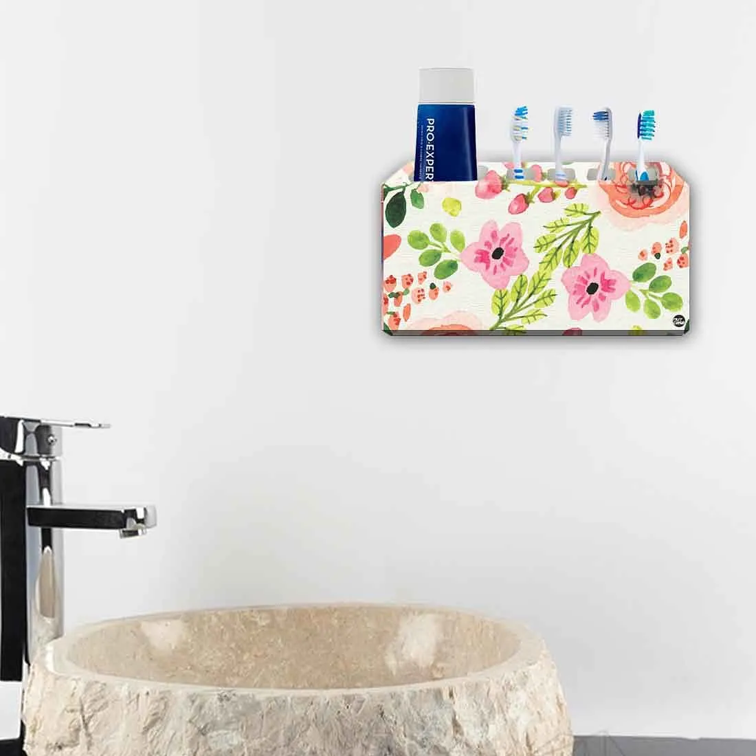 Toothbrush Holder Wall Mounted -Baby Flower