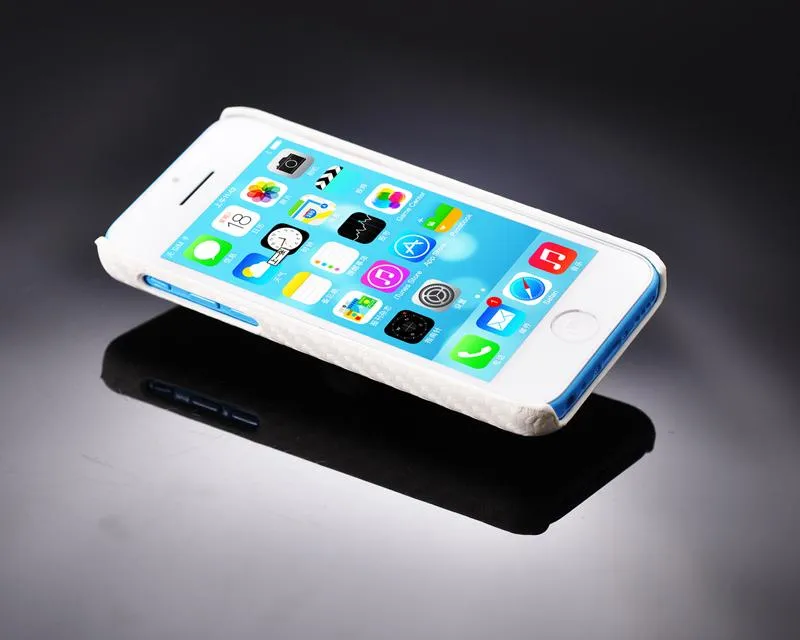 Twill Series iPhone 5C Leather Case - White