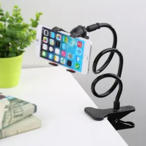 Universal 360 Rotating Flexible Long Arm Clamp Phone Holder