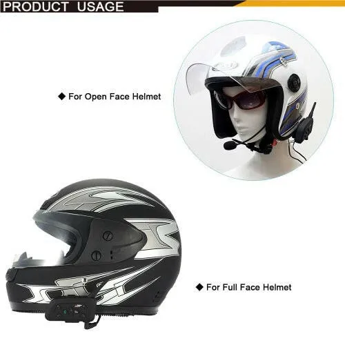 V6-1200 BT Motorcycle Helmet Intercom