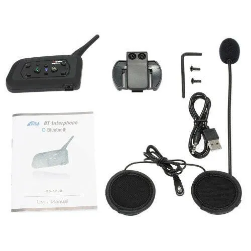 V6-1200 BT Motorcycle Helmet Intercom