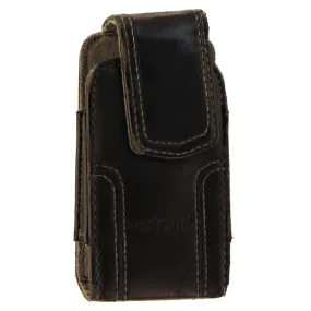 Verizon Universal Leather Pouch Case with Clip - Black (UNIUPPCH1)