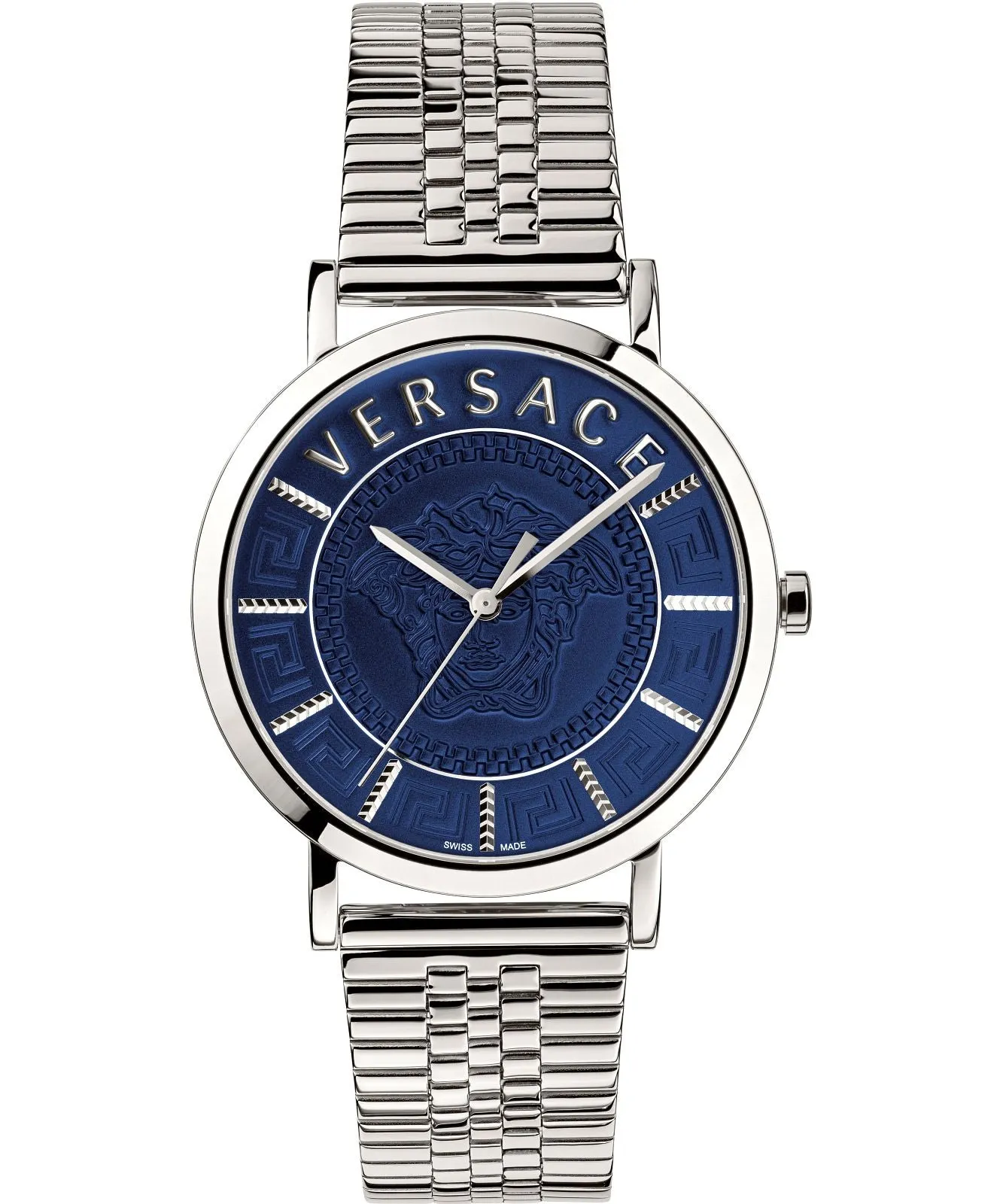 Versace Men's Watch V-Essential Blue Bracelet VEJ400821