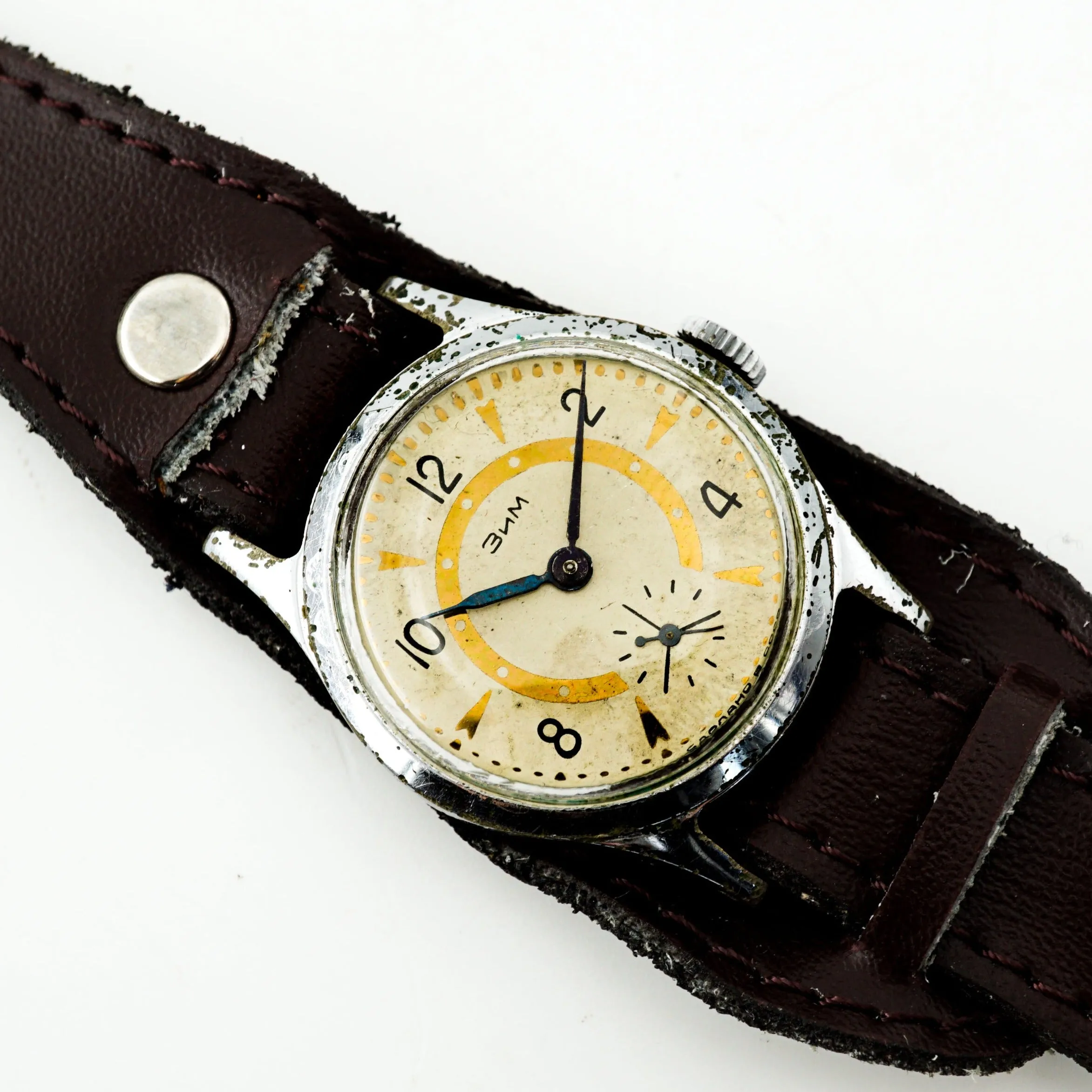 Vintage Original Pobeda ZIM 1Q1953 Military Style watch