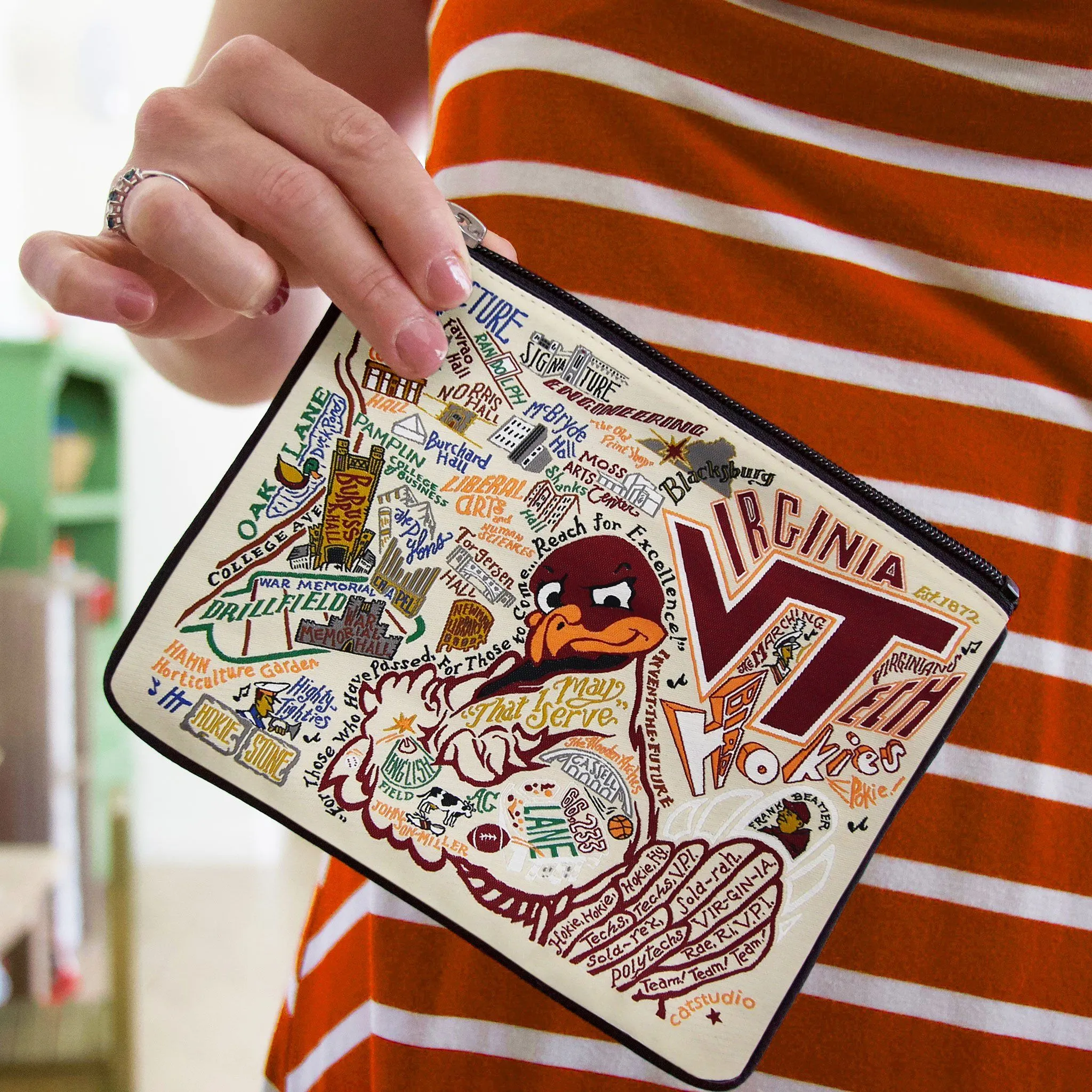 Virginia Tech Collegiate Zip Pouch