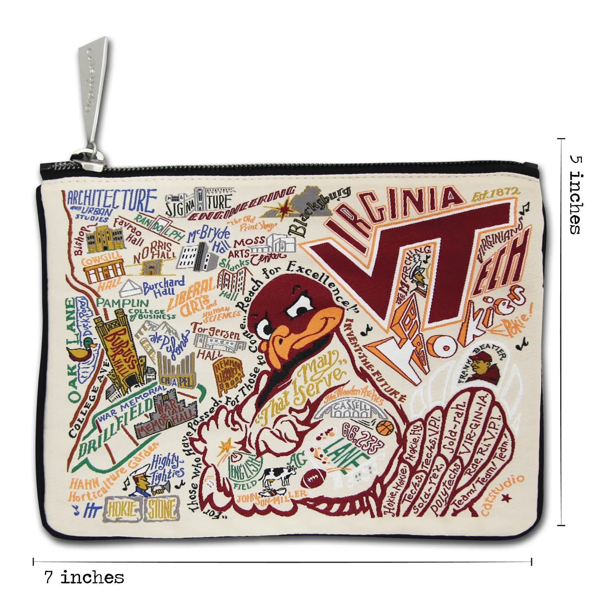 Virginia Tech Collegiate Zip Pouch