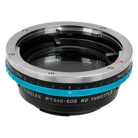 Vizelex ND Throttle Lens Mount Adapter - Pentax 645 (P645) Mount SLR Lens to Canon EOS (EF, EF-S) Mount SLR Camera Body with Built-In Variable ND Filter (2 to 8 Stops)