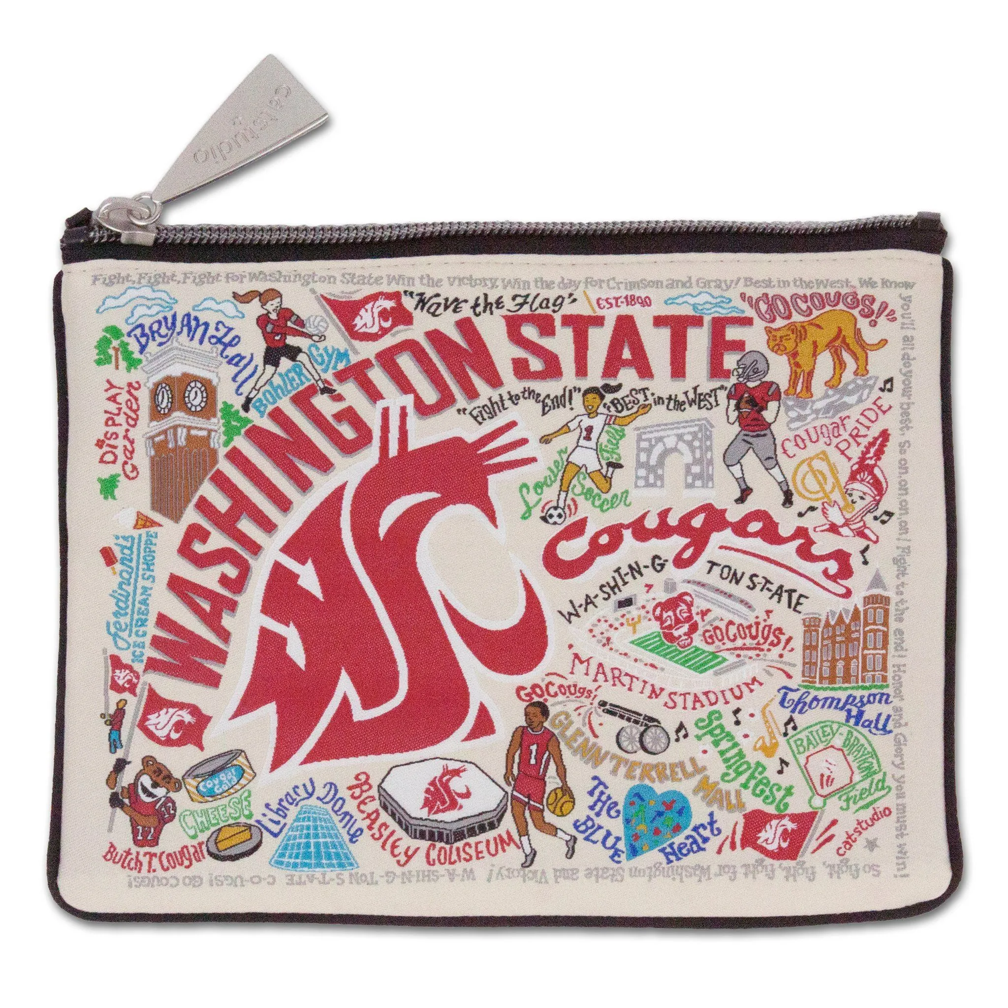 Washington State University Collegiate Zip Pouch