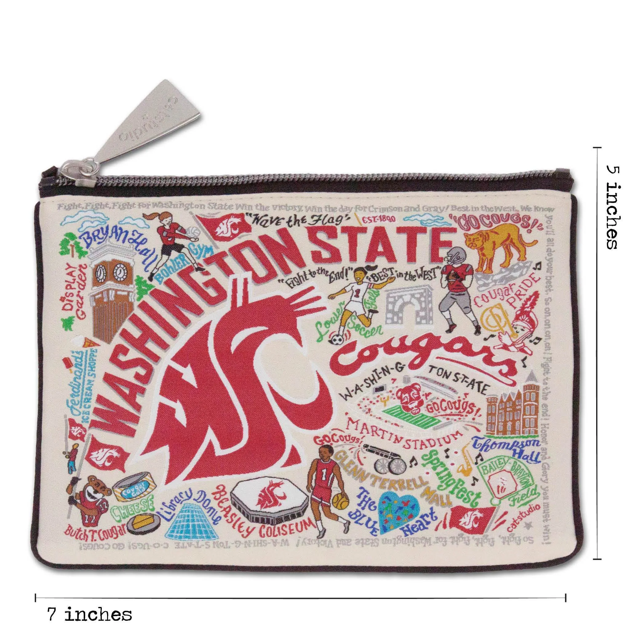 Washington State University Collegiate Zip Pouch