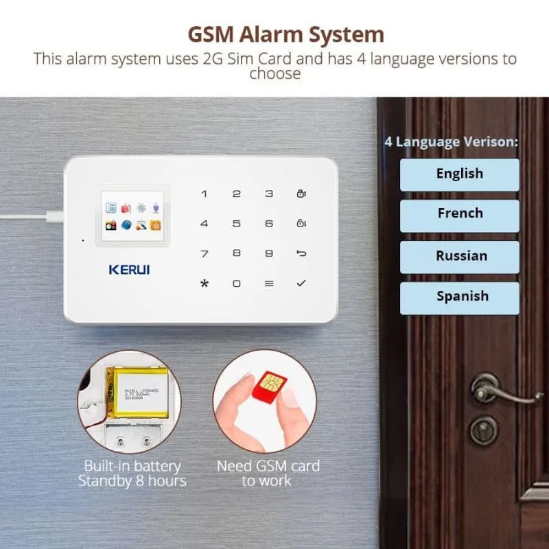 Wireless Motion Detector Burglar Alarm System