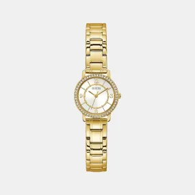 Women White Analog Stainless Steel Watch GW0468L2