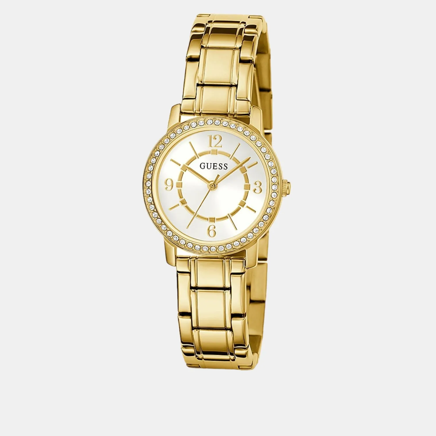 Women White Analog Stainless Steel Watch GW0468L2