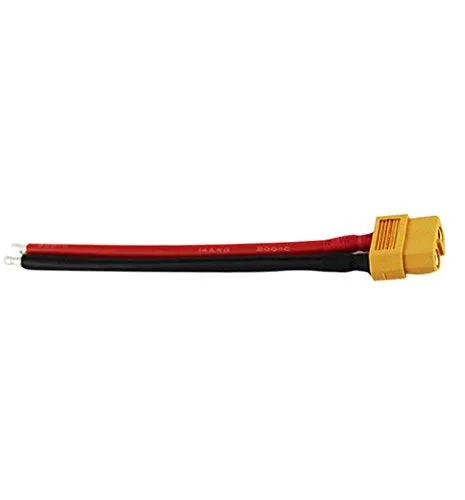 XT60 Female Connector 15CM Silicon Wire 14AWG (Red and Black) - 1 Pcs