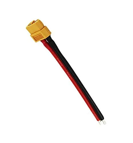 XT60 Female Connector 15CM Silicon Wire 14AWG (Red and Black) - 1 Pcs