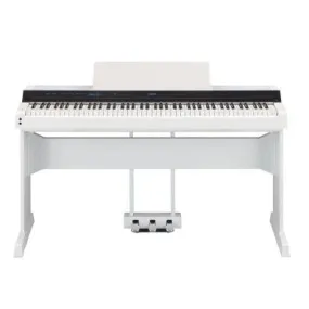 Yamaha PS500 Stage Piano White Bundle with stand and 3-pedal unit