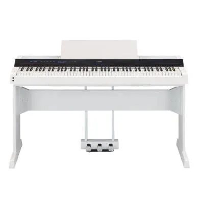 Yamaha PS500 Stage Piano White Bundle with stand and 3-pedal unit