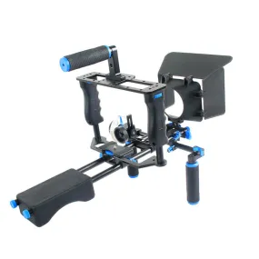 Yelangu D221 Shoulder Rig with Camera Cage and Follow Focus