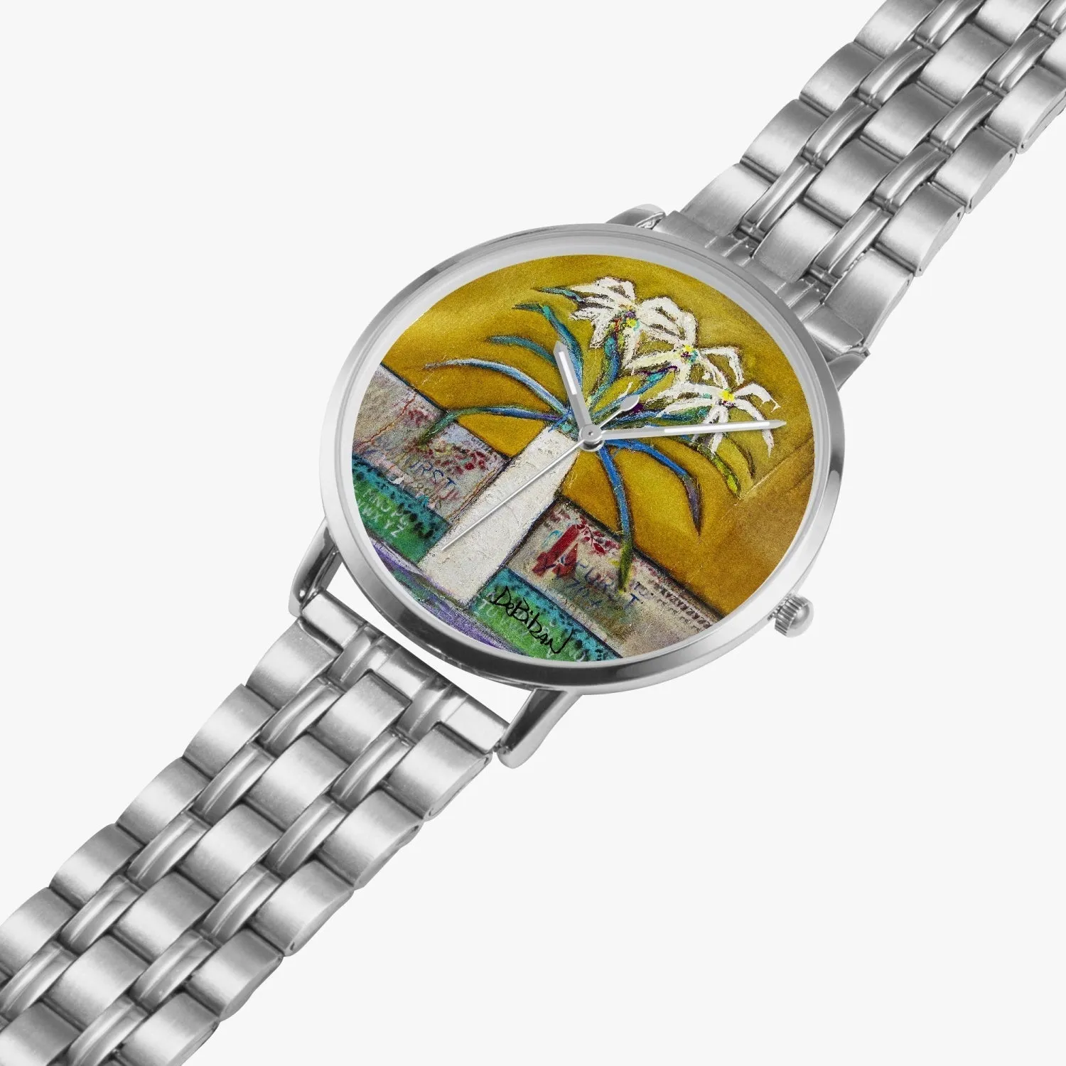 Yellow Bouquet Steel Strap Quartz watch