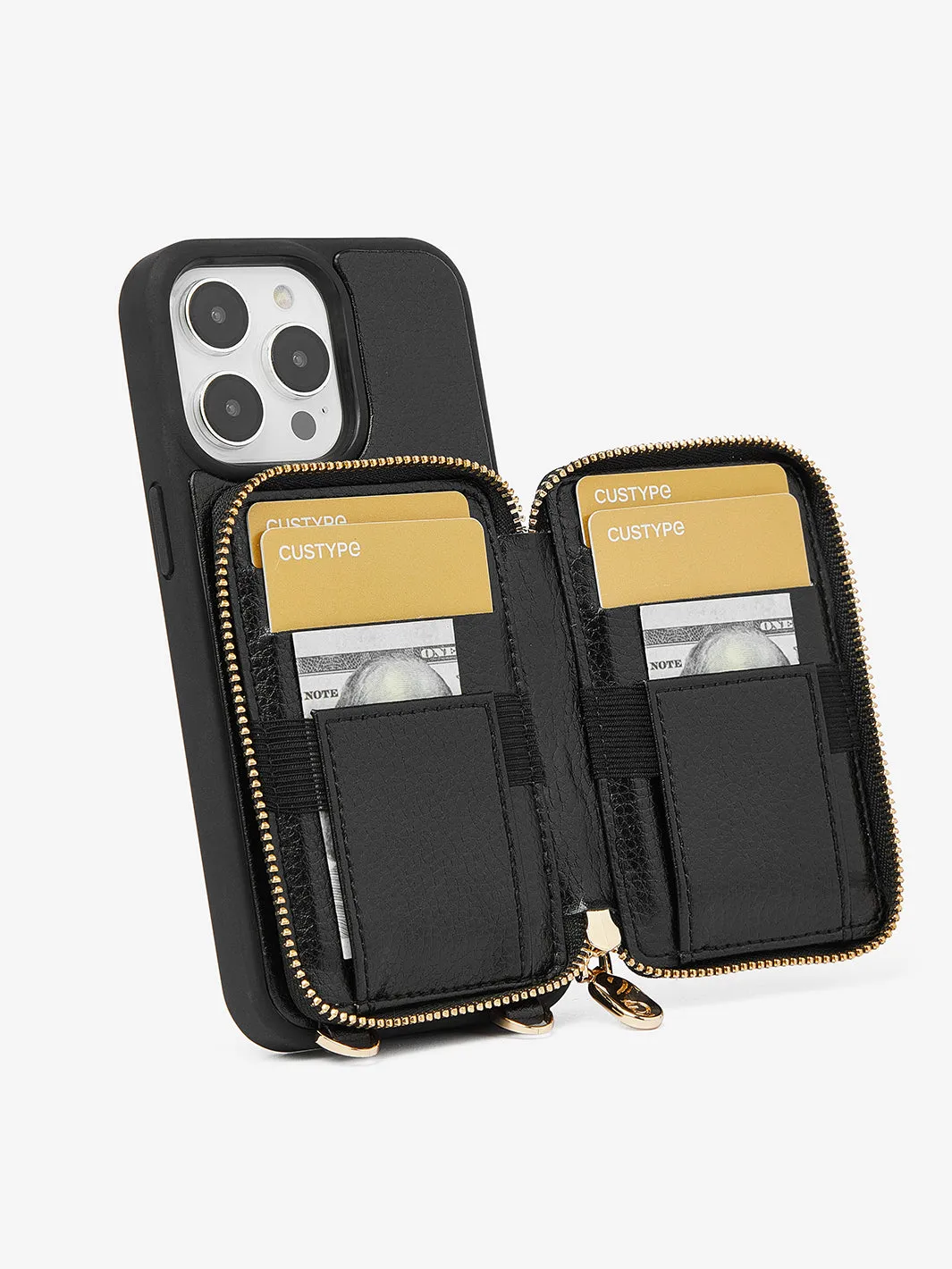 ZipPouch- E-stand Wallet Phone Case